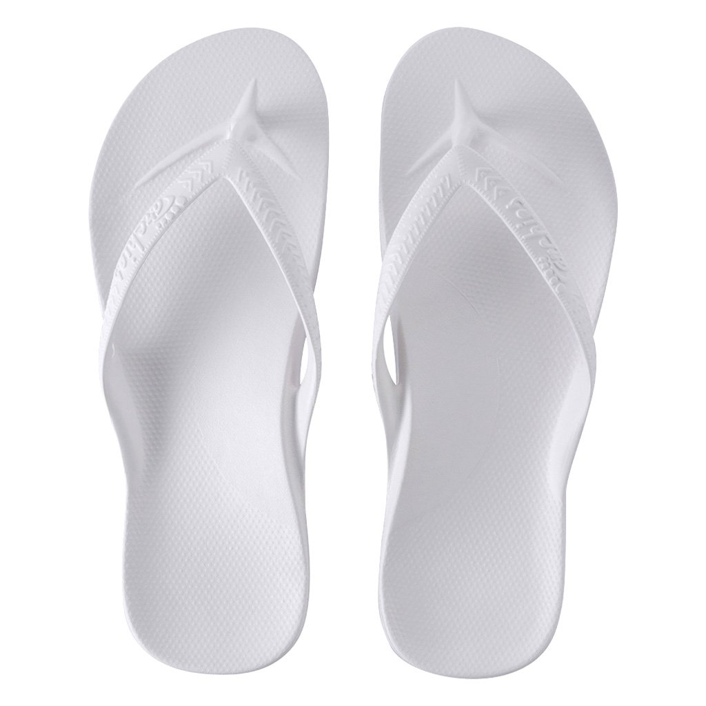 Archies - Arch Support Thongs (WHITE) - Holistic Foot Clinic