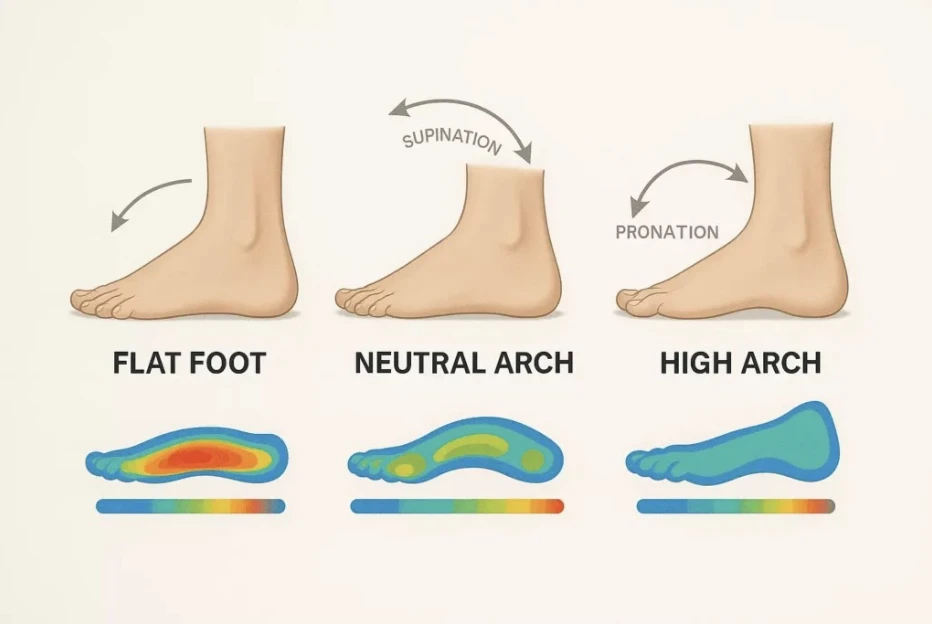 Foot Types Illustration